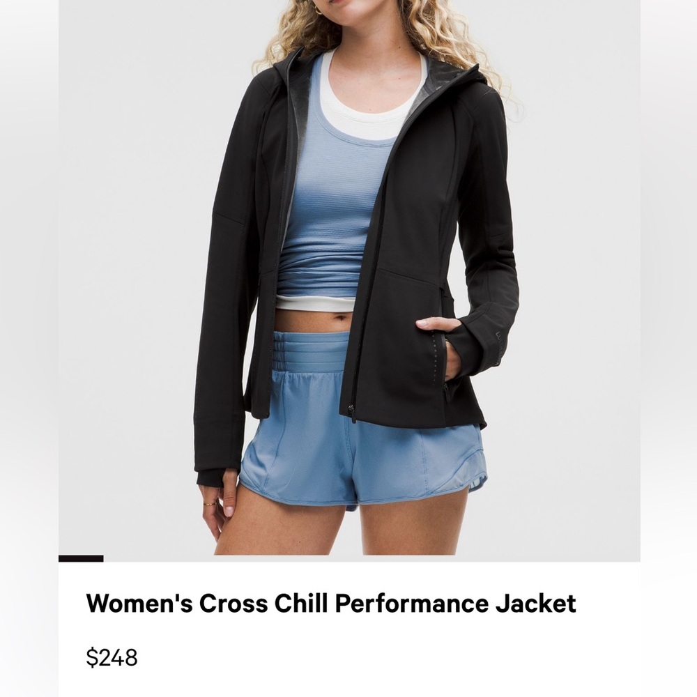 lululemon athletica Black Women's Cross Chill Performance Jacket